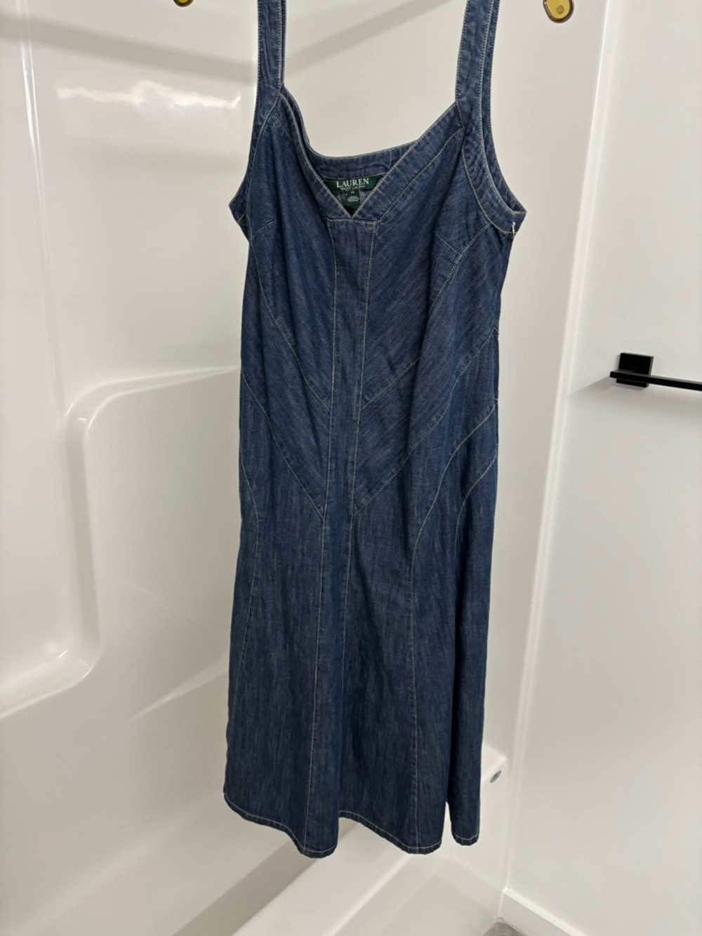 Ralph Lauren Dark Blue Denim Midi Dress
